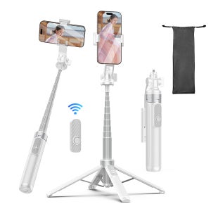 나이스선 무선 블루투스 스마트폰 셀카봉 삼각대 130cm P13 화이트