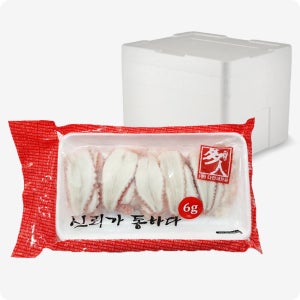 [다인] 초밥용 쭈꾸미 히라끼 6g (20미) 자숙 주꾸미 초밥 네타 120g, 50개