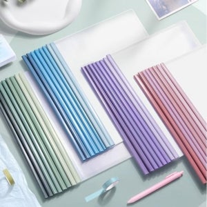 투명 클립보드 A4 10개 1세트 4color 그라데이션 문서정리 파일케이스