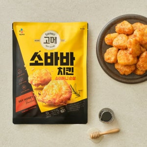 CJ 고메 소바바치킨 순살 소이허니, 375g, 8개