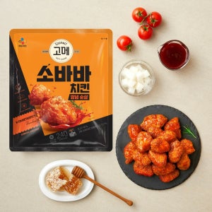 CJ 고메 소바바치킨 순살 양념, 240g, 10개