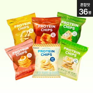 프롬잇 프로틴칩 단백질 과자 간식 콰트로치즈, 40g, 36개