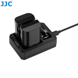 JJC 캐논 LP-E6 P NH 듀얼 배터리 충전기 R6 Mark 3 R5 M2 DCH-E6TC