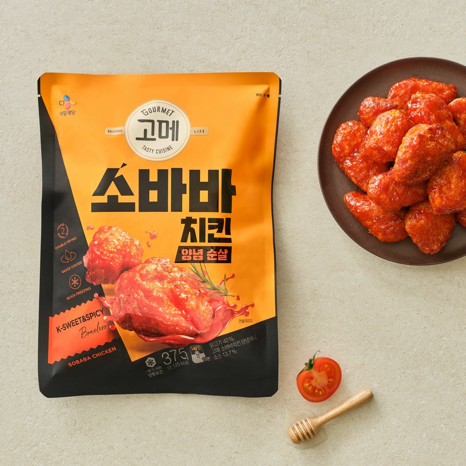 CJ 고메 소바바치킨 순살 양념