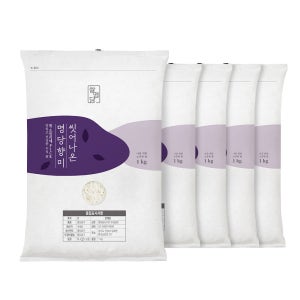 쌀명당 씻어나온쌀 맛있는 우리쌀 명당향미 1kg, 5개