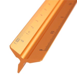 우주마켓 자 문구자30cm 30CM자 알루미늄삼각자