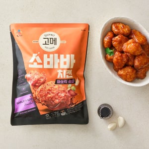 CJ 고메 소바바치킨 순살 마쏘킥, 375g, 4개