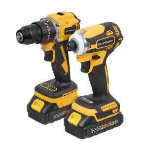 이엑스파워 충전 임팩드라이버 전동 드릴 21V 2.0Ah BL EID-24 배터리 1개