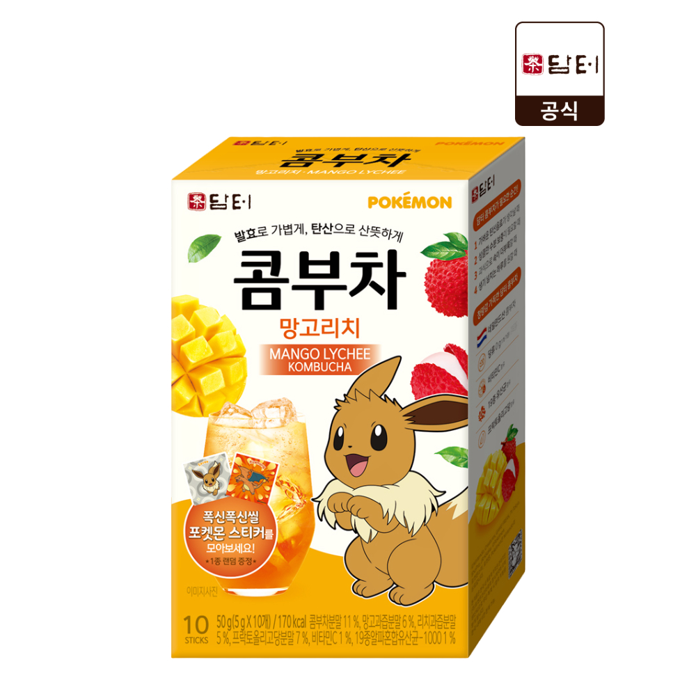 담터 포켓몬 콤부차 망고리치 성분 분석