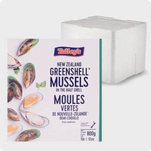 [다인] 반탈각 그린홍합 S (36~48미) 하프 뉴질랜드 초록입 뷔페 800g, 18개