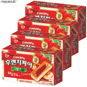 후렌치파이 딸기(15봉입)192g x4