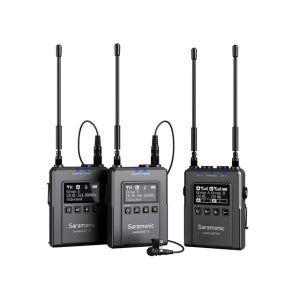 사라모닉 무선마이크 2채널 UHF 유튜브 방송 UwMic9S KIT2