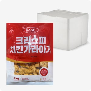 [다인] 사세 크리스피 치킨 가라아게 순살 치킨 닭강정 1kg, 16개