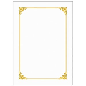 [우진] 로얄 금박상장용지 100매 [G 비둘기]