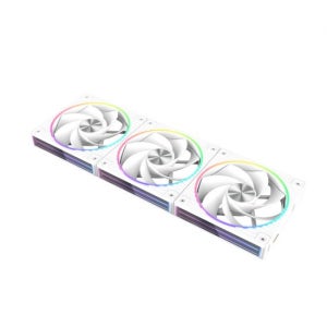 잘만 ZM-DF120R PWM ARGB 데이지체인 리버스팬 (3팩, 화이트)