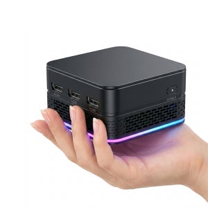 하이드림엘씨디 미니PC T9 PLUS 사무용 기업용 소형 컴퓨터 가정용 주식용 데스크탑 본체 N150 8G 128G 2LAN