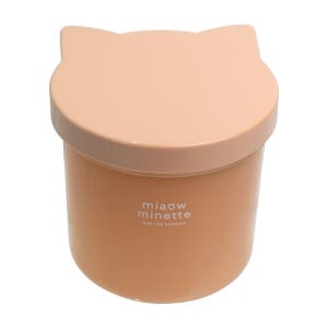 일본 사부 고양이 모양 귀여운 용기 반찬 그릇 냉장 냉동 도시락통 430ml, 핑크