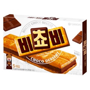[칠링캠핑] 오리온 비쵸비 초코비스킷 초코샌드 과자 125g