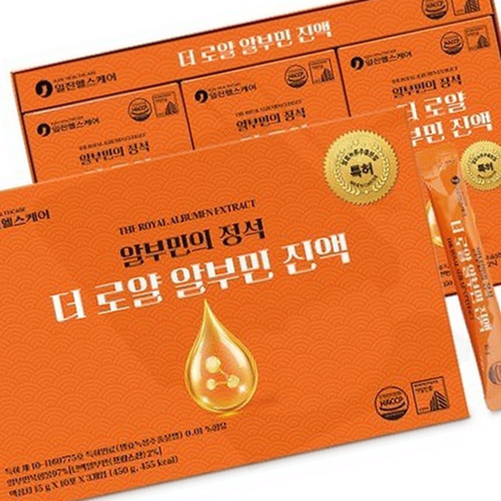 알부민진액 <b>식단관리</b> 체력유지 순수원재료 일진<b>헬스케어</b> 알부민 15g 30포 진액