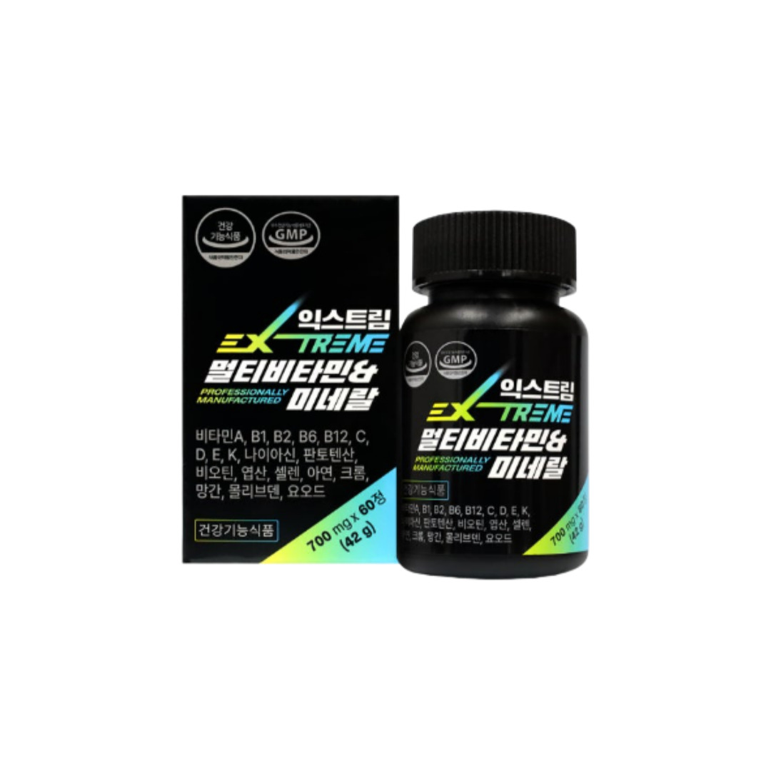 <b>익스트림</b> 멀티비타민 미네랄 700mg x 60정 1개