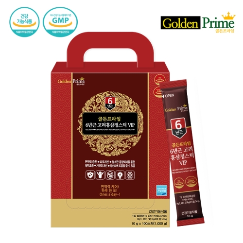 골든프라임 6년근 <b>고려홍삼정</b>스틱 VIP 10g x 100포