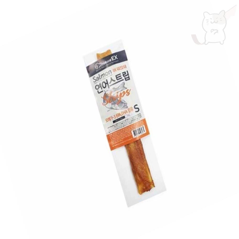 서지스토어 네츄럴EX 연어츄스<b>트립</b>S 1P 강아지연어간식 애견수제간식