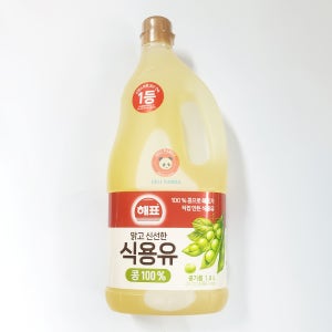 해표 식용유 1.8L 대두유 콩기름 튀김유 부침유