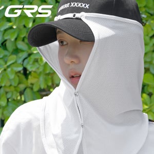 GRS 사이즈 조절 자외선 차단 선캡 캡선가드 얼굴 햇빛가리개