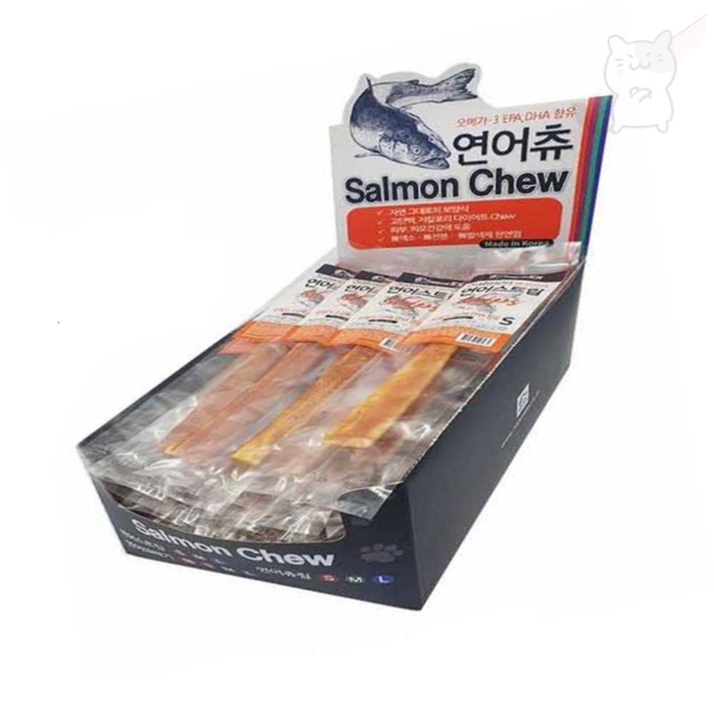 서지스토어 네츄럴EX 연어츄스<b>트립</b>S 1박스 25개입 강아지치석간식 강아지수제간식