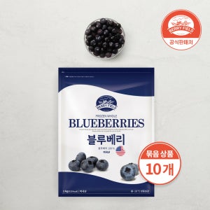 베리필드 냉동 블루베리 세척 손질 무첨가 미국산 1kg, 10개