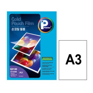 프린텍 손코팅필름 손코팅지 A3, 100매