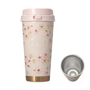 일본 스타벅스 사쿠라 2026 스테인리스 투고 텀블러 핑크베이지 473ml