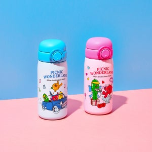 락앤락x벌룬프렌즈 스쿨핏 원터치 스위치캡 텀블러 380ml