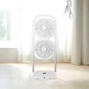 르젠 프리미엄 BLDC 2구 슬림 저소음 수납형 선풍기 LZEF-CD300W