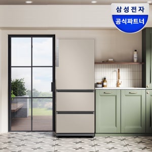 삼성 비스포크 김치냉장고 3도어 328L RQ33DG71J2ET 에센셜베이지