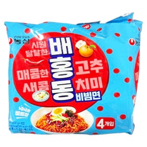 농심 배홍동 비빔면 멀티팩 564g (총4봉)