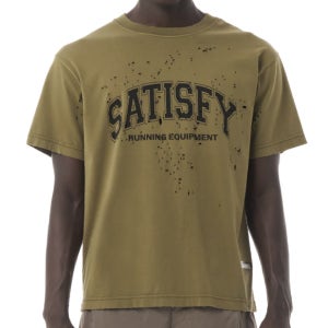 새티스파이 26 모스테크 러닝반팔티셔츠 선 블리치드 밀리터리 올리브 남녀공용 11006