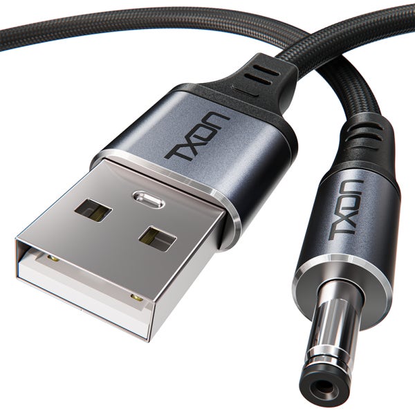 티엑스온 USB DC 전원케이블 5V공급 충전 아답터 전원 연결 선 0.8m