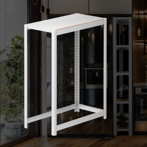 공간효율 가로 300 mm 좁은 공간 빵 쇼케이스 600 750 1단 로봇청소기장 오븐장 30 60 75 cm 수납장 슬림 수납장 택배용 수납선반 포장대폴바셋 스피드랙 주문 제작