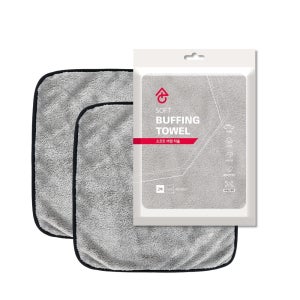 생활플러스 버핑타월 초극세사 세차타월 왁스 광택 코팅용 40x40cm