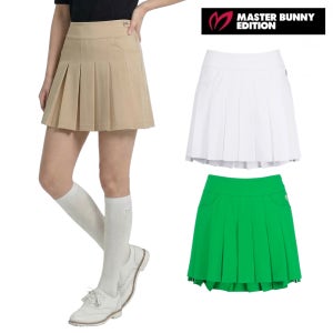 마스터바니 여성 골프 스커트 고신축 비침방지 언발란스 플리츠 주름 치마 F1PC110