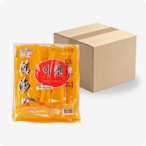 [다인] 이엔 압축 단무지 (실중량 950g) 홀 통단무지 1kg, 16개