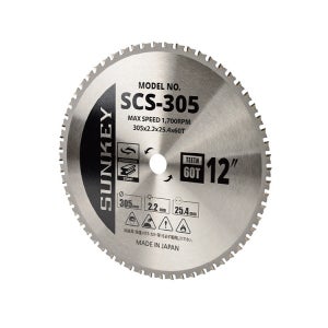 썬키 팁소 원형톱날 금속용 305x25.4x2.2mm 60T SCS-305