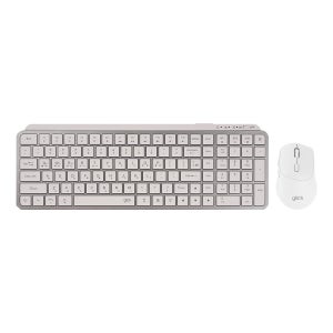 지클릭커 WMK230 무소음 키보드 마우스 세트 블루투스 사무용 무선 화이트, 팬터그래프(Pantograph)