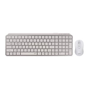 지클릭커 WMK225 무소음 키보드 마우스 세트 무음 블루투스 무선 화이트, 팬터그래프(Pantograph)