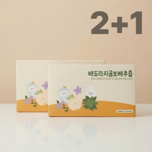 [2+1] 리틀스푼 배도라지 곰보배추 즙 돌 아기 유아 착즙 과채 주스 100ml, 20개