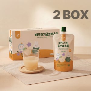 리틀스푼 배도라지 곰보배추 즙 돌 아기 유아 착즙 과채 주스 100ml, 20개