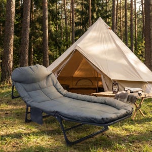 휴대용 야전침대 경량 와이드 접이식 간이용 침대 군용 원터치 캠핑 침상