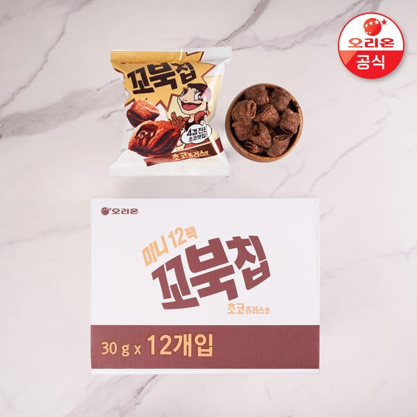 [오리온] 꼬북칩 초코츄러스 미니 12팩