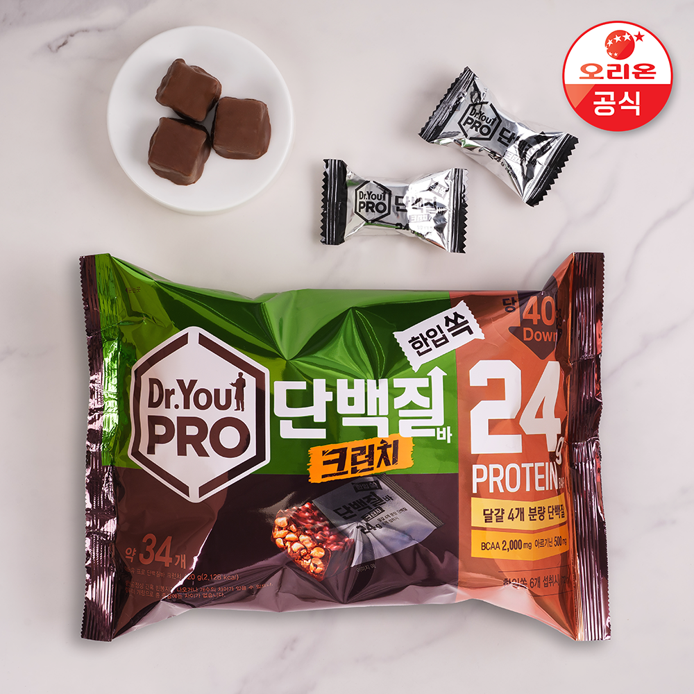 프로 단백질바 크런치 한입쏙